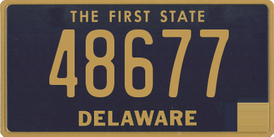 DE license plate 48677