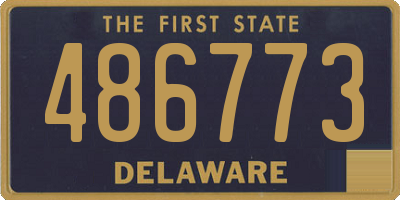 DE license plate 486773