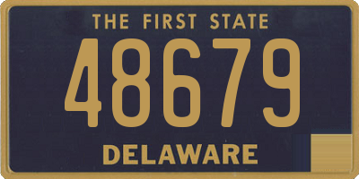 DE license plate 48679