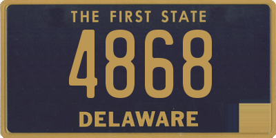 DE license plate 4868