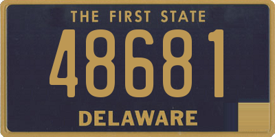 DE license plate 48681