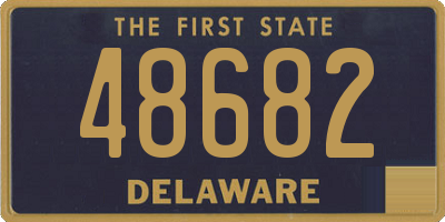 DE license plate 48682