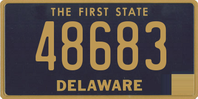 DE license plate 48683