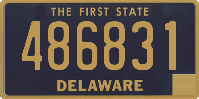 DE license plate 486831