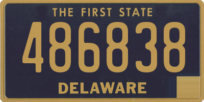 DE license plate 486838