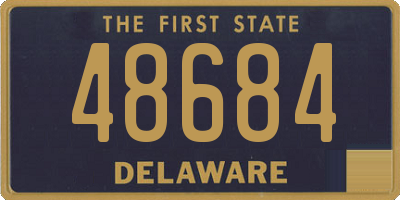 DE license plate 48684