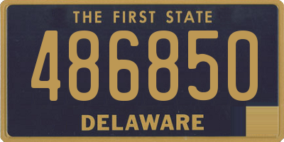 DE license plate 486850