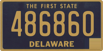 DE license plate 486860