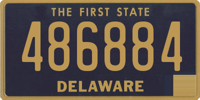 DE license plate 486884