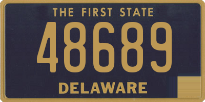 DE license plate 48689