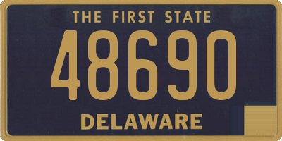 DE license plate 48690