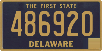 DE license plate 486920