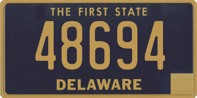 DE license plate 48694