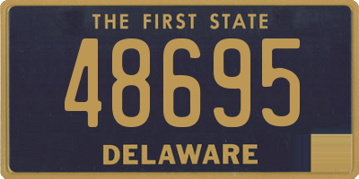 DE license plate 48695