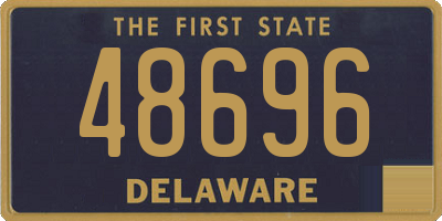 DE license plate 48696