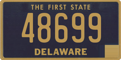 DE license plate 48699