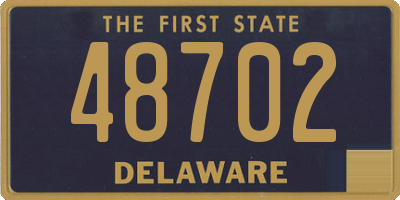 DE license plate 48702