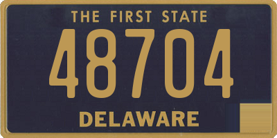 DE license plate 48704