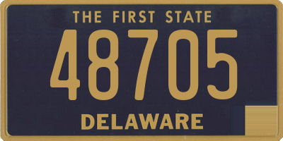 DE license plate 48705