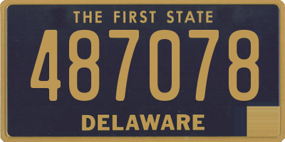DE license plate 487078