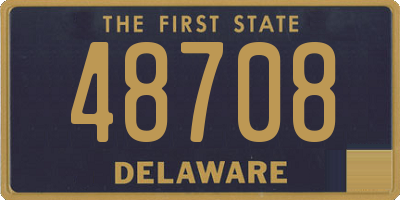 DE license plate 48708