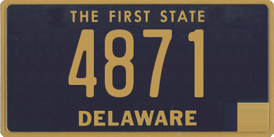 DE license plate 4871