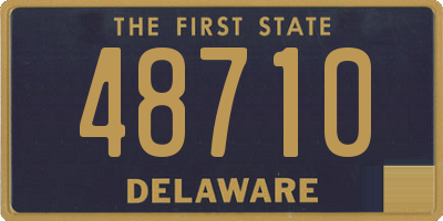 DE license plate 48710