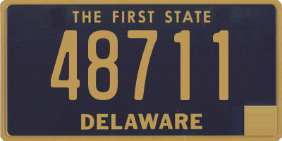 DE license plate 48711