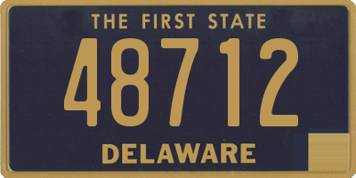 DE license plate 48712