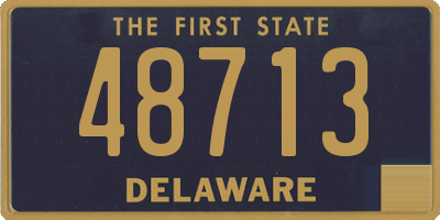 DE license plate 48713