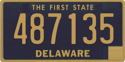 DE license plate 487135