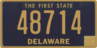 DE license plate 48714