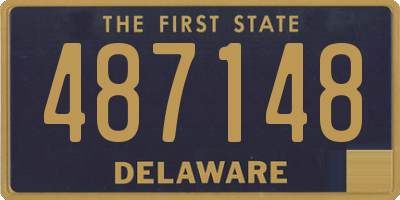 DE license plate 487148