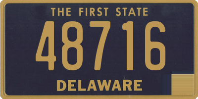 DE license plate 48716