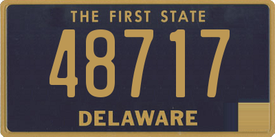 DE license plate 48717