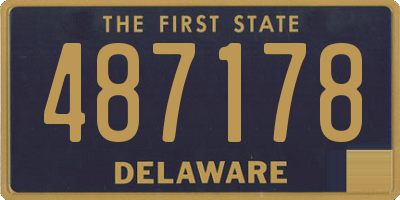 DE license plate 487178