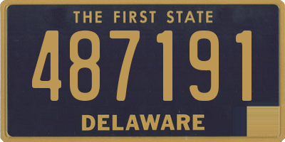 DE license plate 487191