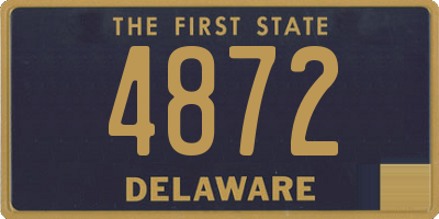 DE license plate 4872