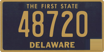 DE license plate 48720