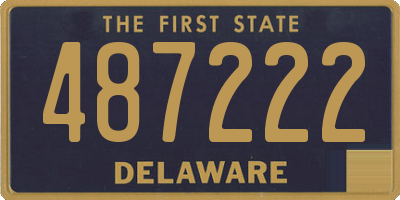 DE license plate 487222