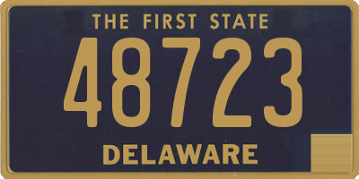 DE license plate 48723