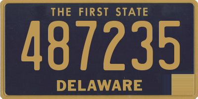 DE license plate 487235