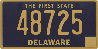 DE license plate 48725