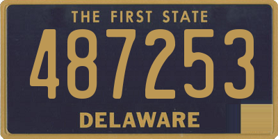 DE license plate 487253
