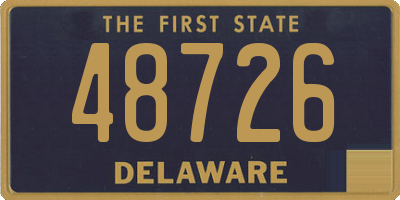 DE license plate 48726