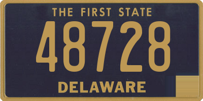 DE license plate 48728