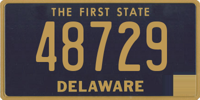 DE license plate 48729