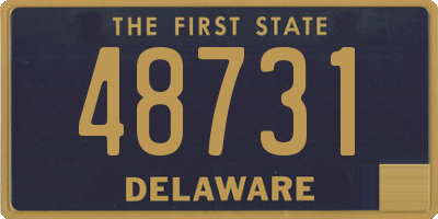 DE license plate 48731