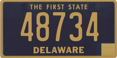 DE license plate 48734