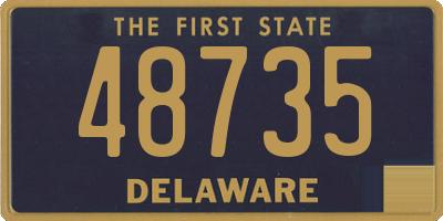 DE license plate 48735